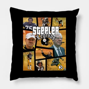 Steeler Hall of Fame Legends - GTA Style Pillow