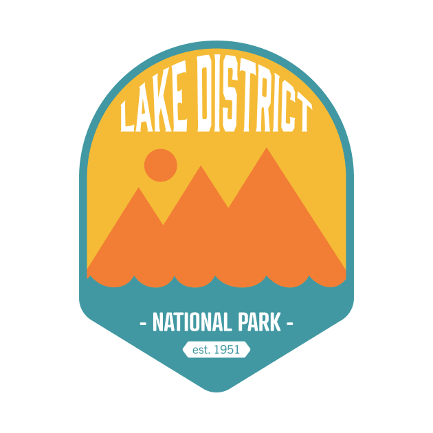 Lake District National Park Logo Badge Design by Bex Rocks