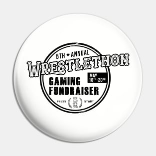 Wrestlethon 5th Anniversary (Dark/No Quotes) Pin