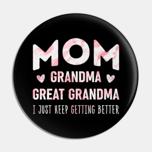 Mom Grandma Great Grandma Pin