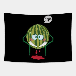 Embarrassed  Watermelon Tapestry