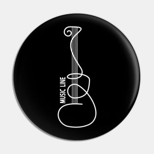 MUSIC LINE (white) Pin