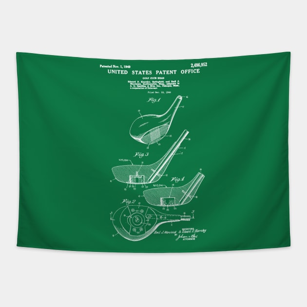 Golf Club Tapestry by MindsparkCreative