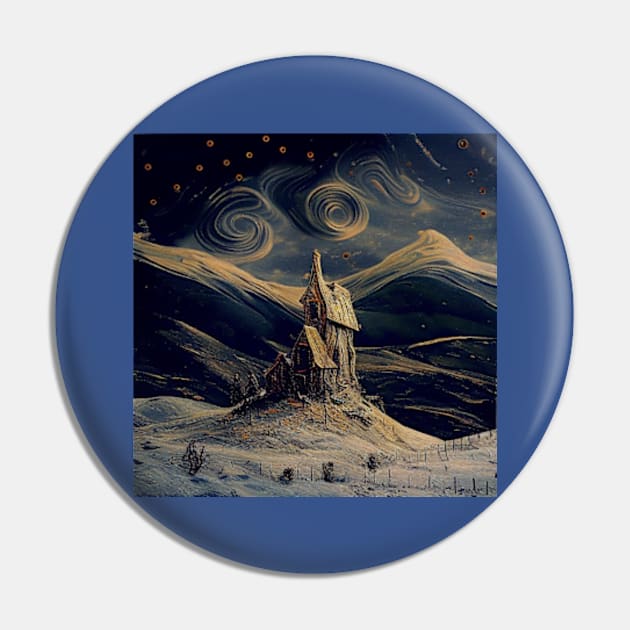 Starry Night Above The Shrieking Shack Pin by Grassroots Green