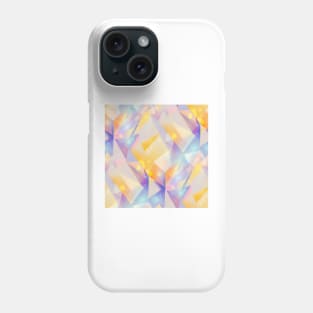 seamless Geometric pattern of crystals Phone Case