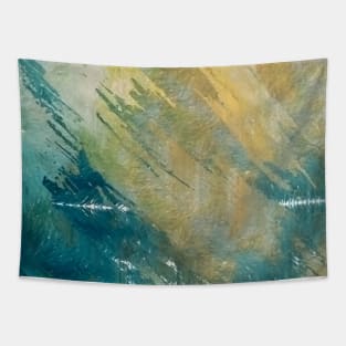 Abstract in azure colors Tapestry