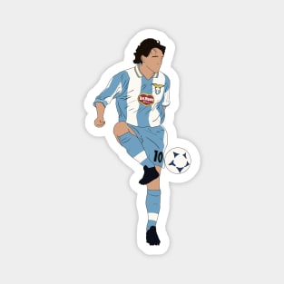 Roberto Mancini Lazio 90s Minimalist Magnet