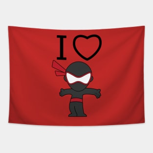 I Heart Ninja x I'M A NINJA Tapestry