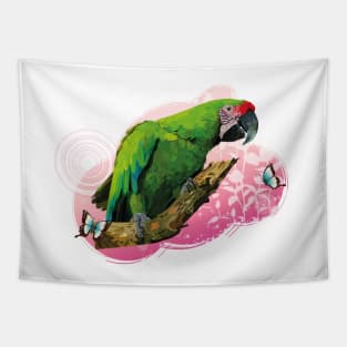 Ambiguous Macaw Tapestry