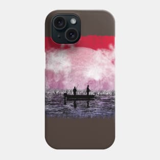 Night Fishing - Red Dawn Phone Case