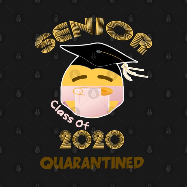 Class of 2020 Graduation Shirt Senior Funny Quarantine 2020 by DesignerMAN