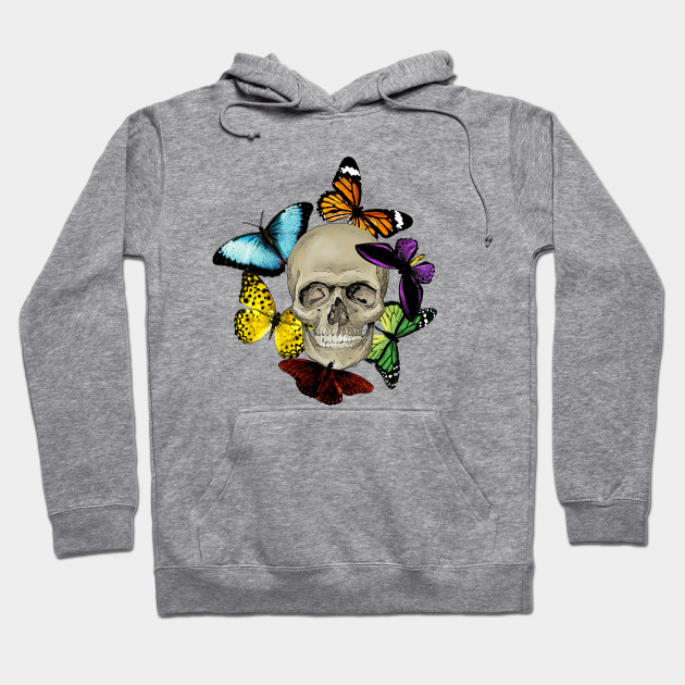 butterfly skull hoodie