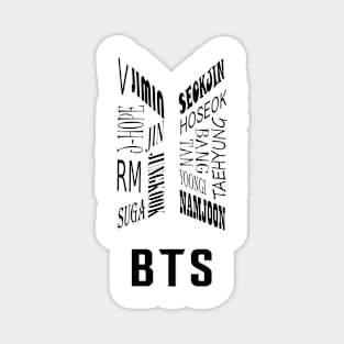 Bangtan collage logo Magnet