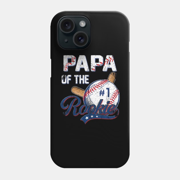 Papa of The Rookie 1 Years old Team 1st Birthday Baseball Phone Case by vulanstore