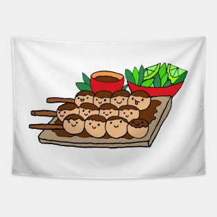 Cute Satay Tapestry