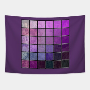 Purple Iridescent Mosaic Tile Tapestry