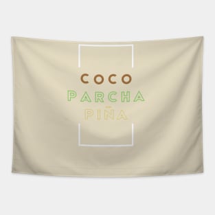 Coco Parcha y Piña Tapestry