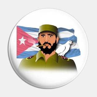 Fidel Castro T-shirt Pin