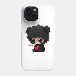 Emo love teddy Phone Case