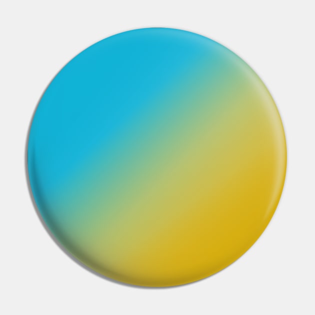 Blue Yellow Gradient Pin by Bleachie