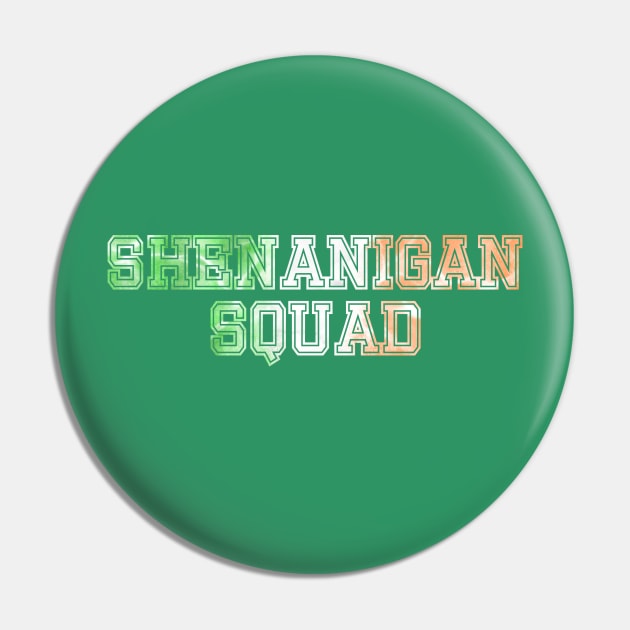 Shenanigan Squad Irish Flag Pin by RoserinArt