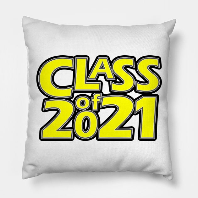 Grad Class of 2021 Pillow by gkillerb