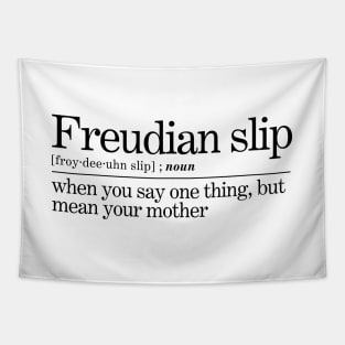 Freudian Slip Psychoanalysis Joke Tapestry