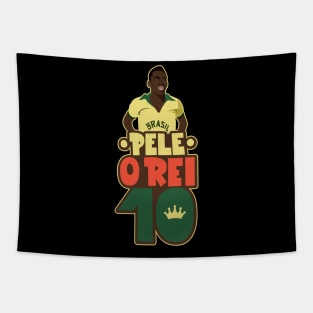 Pele - O Rei - FC Santos Tapestry