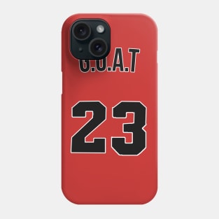 Michael Jordan 'GOAT' Nickname Jersey - Chicago Bulls Phone Case