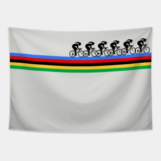Women's Racing World Champion Bike Stripes Tapestry