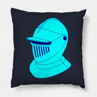 16th century helmet (aquamarine) Pillow