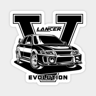 Lancer Evolution V (Black Print) Magnet