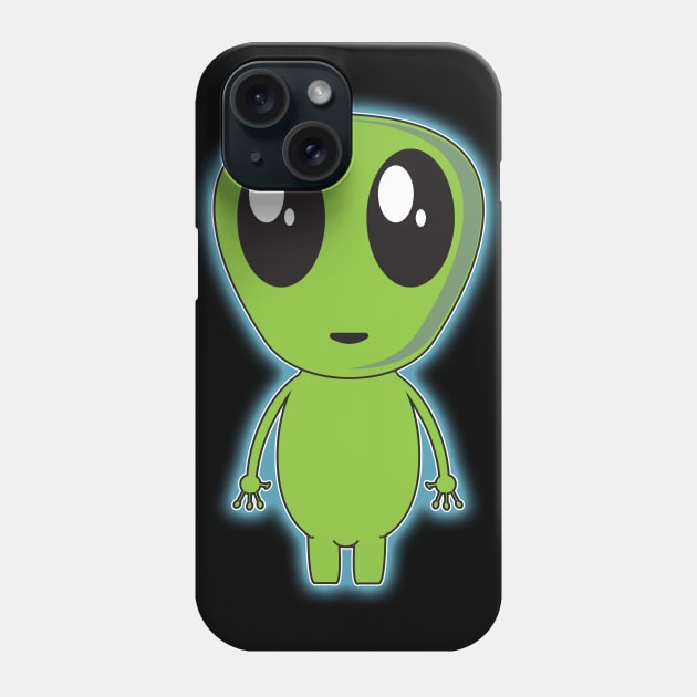 cute baby alien Phone Case by Yaman