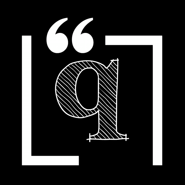 Letter Q: Monogram Initial letter q by EightBats