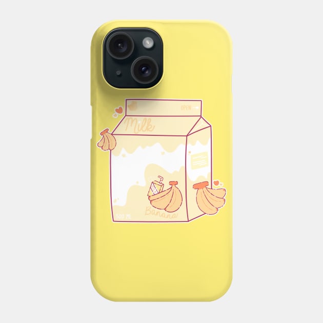 Banana Milk Phone Case by pompomcherry