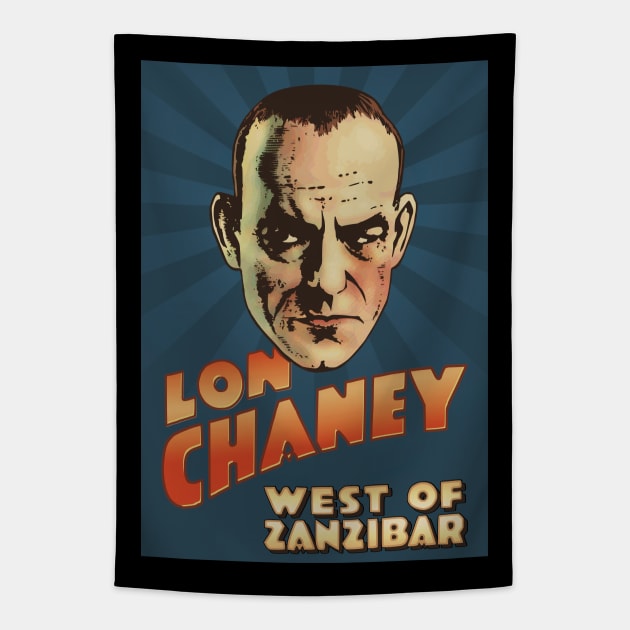 Lon Chaney West of Zanzibar Tapestry by ranxerox79