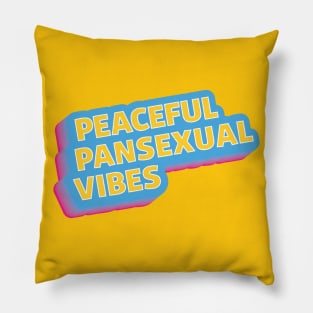 Peaceful Pansexual Vibes Pillow