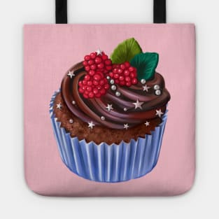 Chocolate Raspberry Cupcake Tote