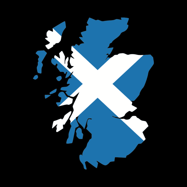 Scotland map flag by Designzz