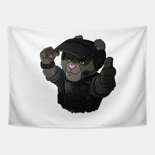 Bomb disposal teddy bear Tapestry