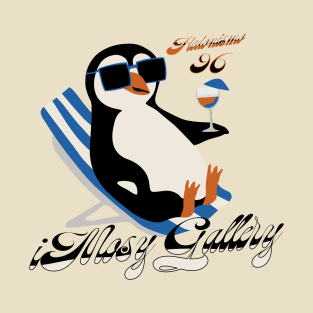 Penguin tshirt, Penguin Chilling, Penguin with glasses, 96' T-Shirt