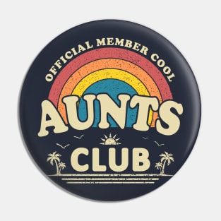 Official Member Cool Aunts Club Vintage Sunset Pin