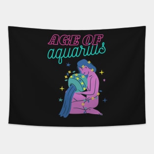 Age of Aquarius, t-shirt, photographic-print Tapestry