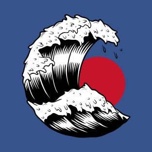 Japanese Tattoo Wave T-Shirt