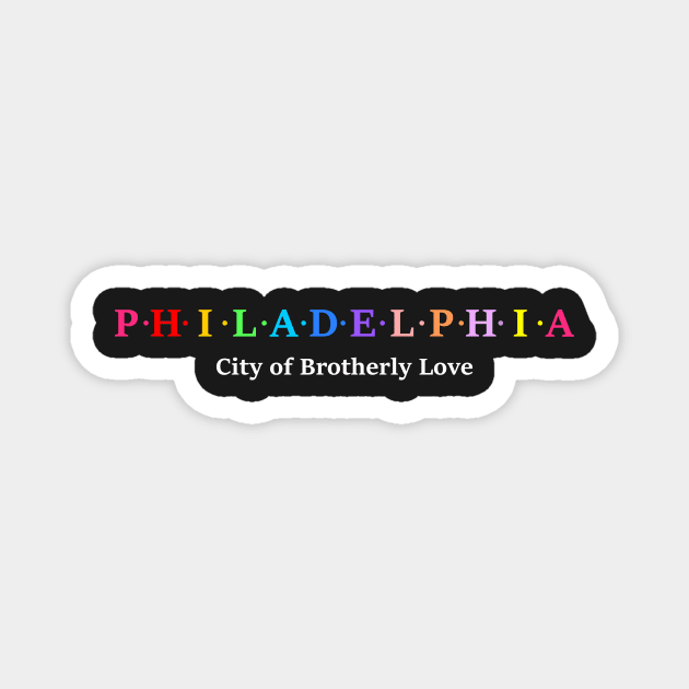 Philadelphia, USA. Magnet by Koolstudio