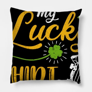 Archery This is My Lucky Shirt St Patrick's Day Pillow