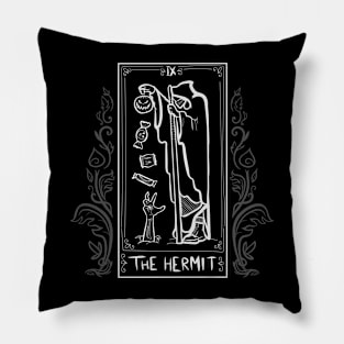 Dark Witchy Tarot "Halloween Hermit" Pillow