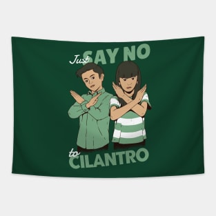 Just Say No to Cilantro Tapestry