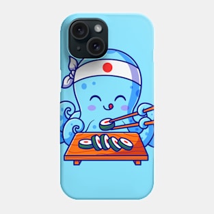 Octo Loves Sushi Phone Case