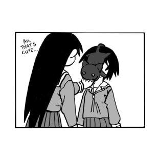 I draw that panel of sakaki and cat face kagura / azumanga daioh T-Shirt